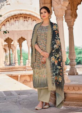 Buy These Beautiful Colored Suit in Fancy Designs.These Top is Fabricated On Jam Satin Pair With Cotton Satin Bottom And Chinon Silk Dupatta.Its Beautified With Printed With Embroidery Work.