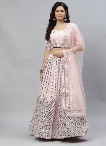 Grab These Beautiful Colored Lehenga Choli Come With Fancy Pattern.These Lehenga And Blouse Are Fabricated On Georgette Pair With Net Dupatta.Its Beautified With Heavy Designer Work.