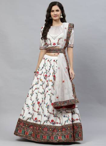 Grab These Designer Lehenga Choli in All Over Fine Colored.These Lehenga And Blouse Are Fabricated On Silk Pair With Net Blouse.Its Beautified With Heavy Designer Work.