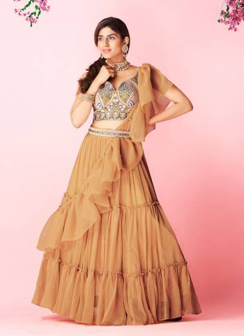 Grab These Lehenga Choli in All Over Beautiful Colored.These Lehenga And Dupatta Are Fabricated On Chiffon Pair With Art Silk Blouse.Its Beautified With Designer Thread Embroidery,Hand Work.