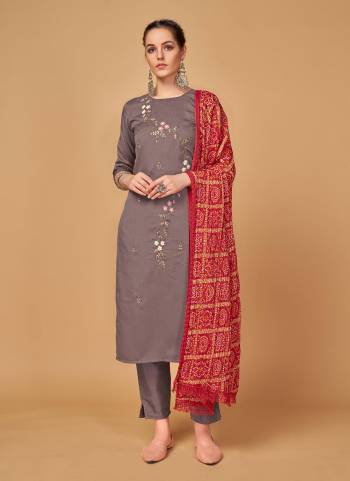 For A Different Look,Grab These Readymade Suit in Fine Colored.These Top is Fabricated On Lord Silk Pair With Vortex Viscose Bottom And Viscose Dupatta.Its Beautified With Designer Embroidery Work,Bandhani Printed 