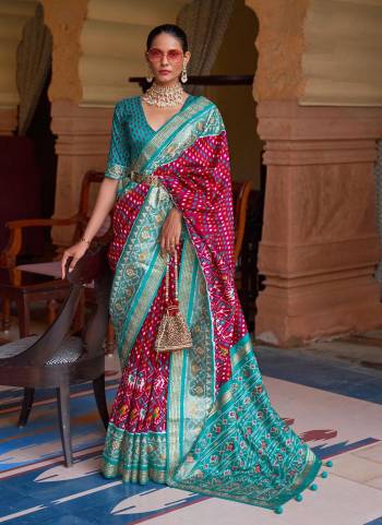 Grab These Saree in All Over Fine Colored.These Saree And Blouse Are Fabricated On Patola Silk.Its Beautified With Wevon Jari Designer,Printed,Swarovski Work .