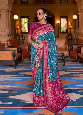 Grab These Saree in All Over Fine Colored.These Saree And Blouse Are Fabricated On Patola Silk.Its Beautified With Wevon Jari Designer,Printed,Swarovski Work .