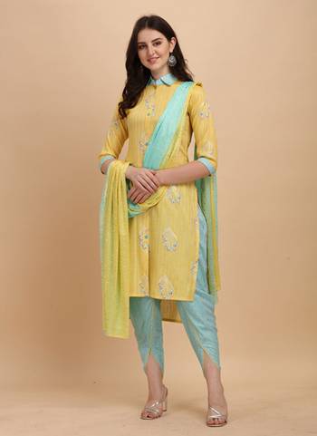 Grab These Readymade Set in All Over Fine Colored.These Top And Bottom Are Fabricated On Rayon Pair With Chinon Dupatta.Its Beautified With Wevon,Designer Foil Printed.Its Available in All Regular Size.