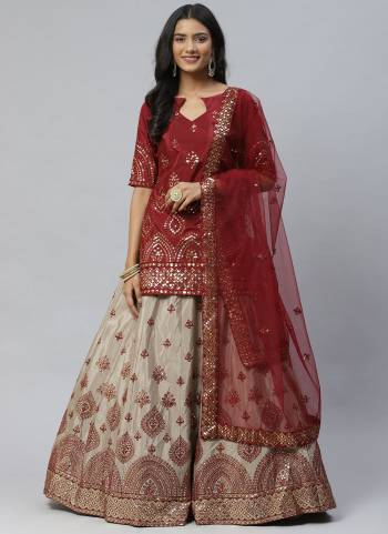 For A Designer Look,Grab These Lehenga Choli in All Over Fine Colored.These Lehenga And Blouse Are Fabricated on Chinon Pair With Net Dupatta.Its Beautified With Gotta Patti,Thread,Sequance Embroidery Work.