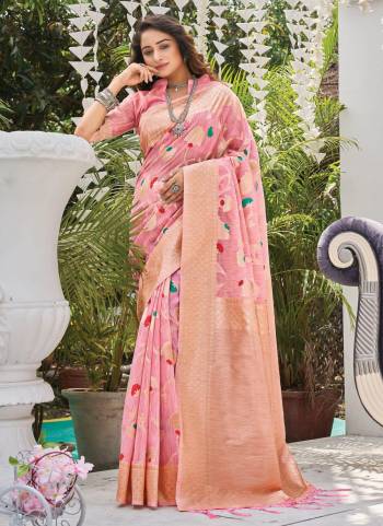 For A Beautiful Look,Buy These Saree in All Over Fine Colored.These Saree And Blouse Are Fabricated On Linen.Its Beautified With Heavy Wevon Designer Work.