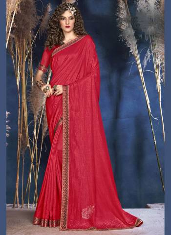 Grab These Saree in All Over Fine Colored.These Saree And Blouse Are Fabricated On Vichitra Silk.Its Beautified With  Designer Swarovski Work.