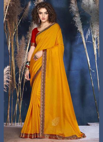 Grab These Saree in All Over Fine Colored.These Saree And Blouse Are Fabricated On Vichitra Silk.Its Beautified With  Designer Swarovski Work.