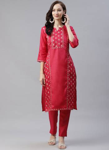 For A Casual Wear,Buy These Readymade Kurti in Pretty Colored.Its Fabricated On Poly Silk With Designer Foil Printed Work.Its Available in All Regular Size.