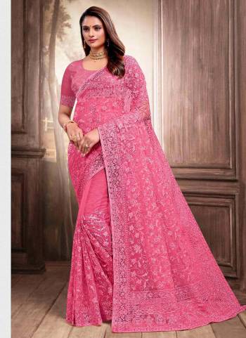 Grab These Designer Saree in All Over Fine Colored pair With Designer Blouse.These Saree And Blouse Are Fabricated On Net.Its Beautified With Heavy Designer Embroidery,Stone Work.