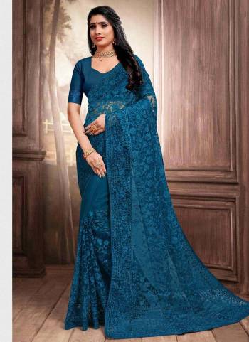 Grab These Designer Saree in All Over Fine Colored pair With Designer Blouse.These Saree And Blouse Are Fabricated On Net.Its Beautified With Heavy Designer Embroidery,Stone Work.