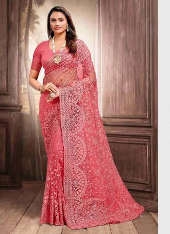 Grab These Designer Saree in All Over Fine Colored pair With Designer Blouse.These Saree And Blouse Are Fabricated On Net.Its Beautified With Heavy Designer Embroidery,Stone Work.