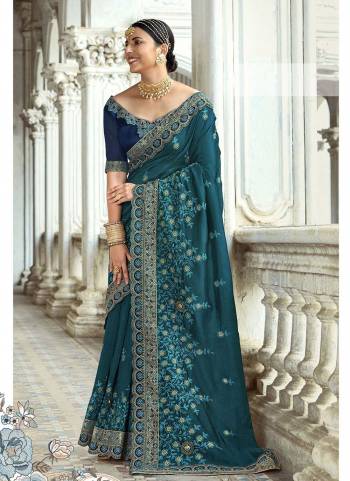 For A Different Look,Grab These Saree in Fine Colored Pair With Matching Bouse.These Saree And Blouse Are Fabricated On Art Silk.Its Beautified With Heavy Embroidery Work Designer Work.