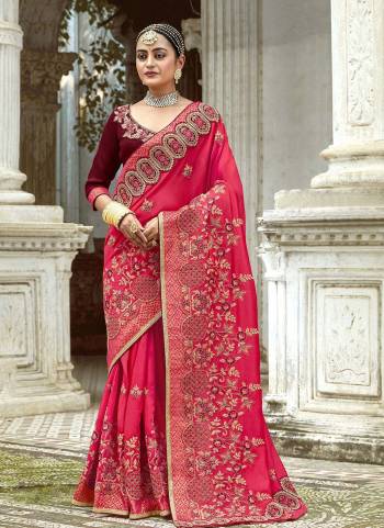 For A Different Look,Grab These Saree in Fine Colored Pair With Matching Bouse.These Saree And Blouse Are Fabricated On Art Silk.Its Beautified With Heavy Embroidery Work Designer Work.