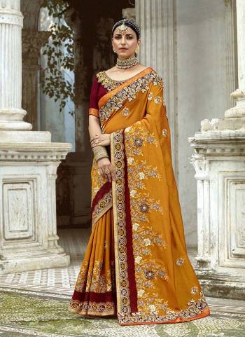 For A Different Look,Grab These Saree in Fine Colored Pair With Matching Bouse.These Saree And Blouse Are Fabricated On Art Silk.Its Beautified With Heavy Embroidery Work Designer Work.