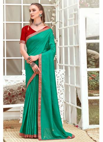 Grab These Casual Wear Saree in Fine Colored Pair With Contrasting Blouse.These Saree Is Fabricated On Vichitra Silk Pair With Art Silk Blouse.Its Beautified With Wevon Border,Swarovski Butta Designer Work.