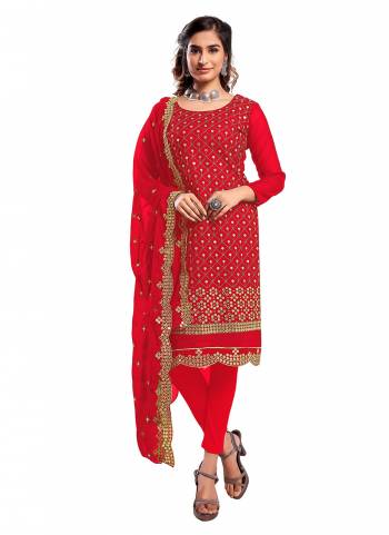 Grab These Suit in Fine Colored Pair With Bottom And Dupatta.These Top And Dupatta Are Fabricated On Georgette Pair With Santoon Bottom.Its Beautified With Designer Mirror Embroidery Work.