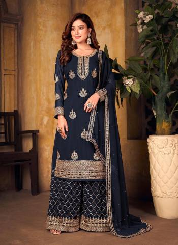 For A Proper Look,Grab These Plazzo Suit in All Over Beautiful Colored.These Top is Fabricated On Faux Georgette Pair With Faux Georgette Bottom And Dupatta.Its Beautified With Heavy Designer Embroidery Work.