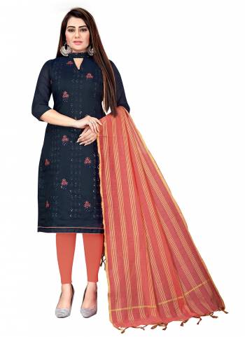 Grab These Suit in Fine Colored Pair With Bottom And Dupatta.These Top is Fabricated On Chanderi Pair With Santoon Bottom And Jacquard Dupatta.Its Beautified With Multy,Sequance Embroidery Work.