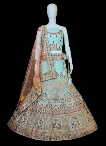 For A Designer Look,Grab These Designer Lehenga Choli in All Over Beautiful Colored.These Blouse And Lehenga Are Fabricated On Velvet Pair With Soft Net Dupatta.Its Beautified With Heavy Designer Thread Embroidery Work.