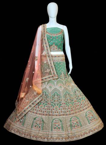 For A Designer Look,Grab These Designer Lehenga Choli in All Over Beautiful Colored.These Blouse And Lehenga Are Fabricated On Velvet Pair With Soft Net Dupatta.Its Beautified With Heavy Designer Thread Embroidery Work.