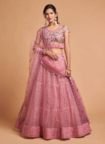 For A Designer Look,Grab These Designer Lehehnga in All Over Fine Colored.These Lehenga And Blouse Are Fabricated On Soft Net Pair With Soft Net Dupatta.Its Beautified With Designer Work.