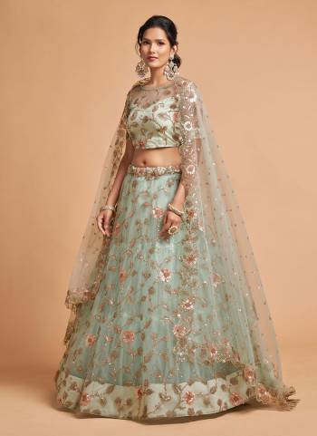 For A Designer Look,Grab These Designer Lehehnga in All Over Fine Colored.These Lehenga And Blouse Are Fabricated On Soft Net Pair With Soft Net Dupatta.Its Beautified With Designer Work.