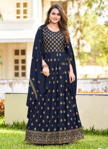 Grab These Readymade Gown in All Over Fine Colored.These Gown And Dupatta Are Fabricated On Rayon.Its Beautified With Designer Gold Foil Print Work.