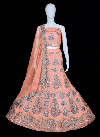 For A Designer Look,Grab These Beautiful Colored Lehenga Choli.These Lehenga And Blouse Are bricated On Georgette Pair With Soft Nrt Dupatta.Its Beautified With Heavy Designer Work.