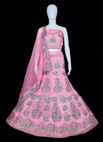 For A Designer Look,Grab These Beautiful Colored Lehenga Choli.These Lehenga And Blouse Are bricated On Georgette Pair With Soft Nrt Dupatta.Its Beautified With Heavy Designer Work.