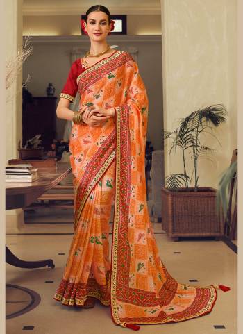 Grab These saree in Fine Colored.These Saree is Fabricated On Chinon Pair With Dupion Silk Blouse.Its Beautified With Designer Work.