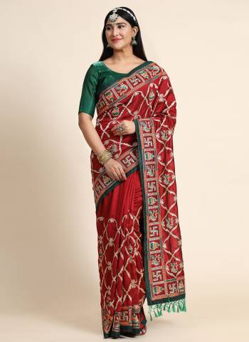 For A Beautiful Look,Grab These Saree in Fine Colored.These Saree is Fabricated On Vichitra Silk Pair With Silk Blouse.Its Beautified With Heavy Embroidery And Diamond Work.