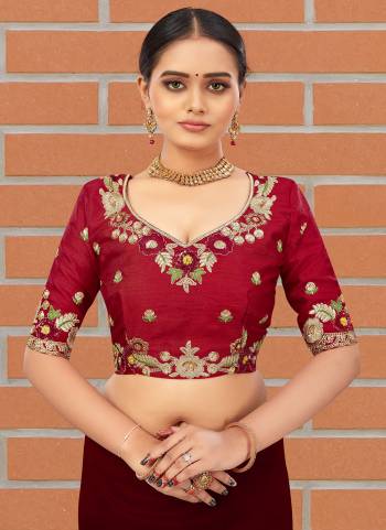 Grab These Semi Stiched Blouse in Fine Colored.Its Fabricated On Banglori Silk.Beautified With Heavy Embroidery & Embellished Work.