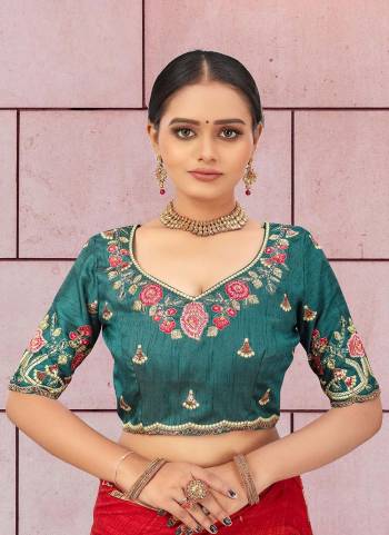 Grab These Semi Stiched Blouse in Fine Colored.Its Fabricated On Banglori Silk.Beautified With Heavy Embroidery & Embellished Work.