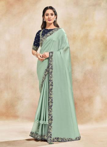 For A Different Look,Grab These Grab These Saree in Fine Colored.These Saree is Fabricated On Satin Silk Pair With Silk Blouse.Its Beautified With Designer Work.