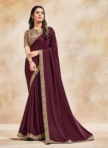 For A Different Look,Grab These Grab These Saree in Fine Colored.These Saree is Fabricated On Satin Silk Pair With Jacquard Blouse.Its Beautified With Designer Work.