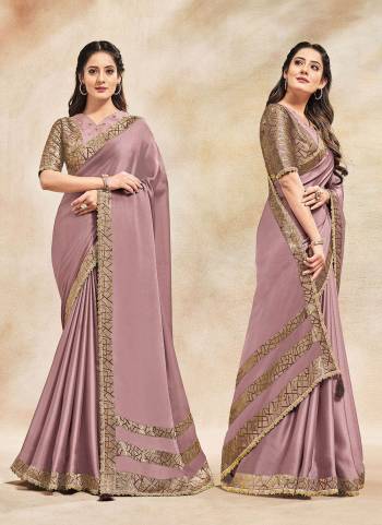 For A Different Look,Grab These Grab These Saree in Fine Colored.These Saree is Fabricated On Satin Silk Pair With Jacquard Blouse.Its Beautified With Designer Work.