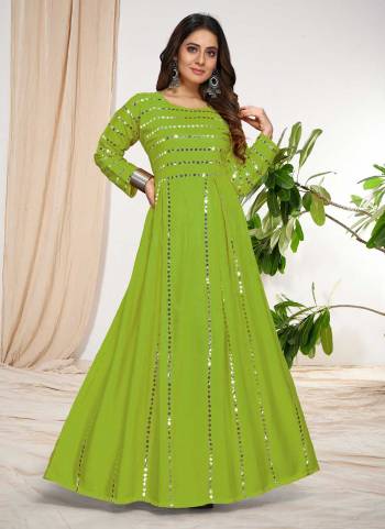 Grab These Readymade Gown in Fine Colored.These Gown is Fabricated On Rayon.Its Beautified With Designer Aari Work.