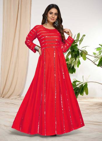 Grab These Readymade Gown in Fine Colored.These Gown is Fabricated On Rayon.Its Beautified With Designer Aari Work.