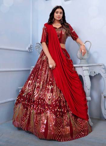 Grab These Fancy Designer Lehenga Choli in Fine Colored.These Lehenga And Blouse Are Fabricated On Net Pair With Lycra Dupatta.Its Beautified With Designer Sequance Embroidery Work.