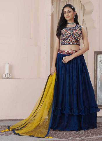 Grab These Designer Looking Lehenga in All Over Fine Colored.These Lehenga And Blouse Are Fabricated On Georgette Pair With Net Dupatta.Its Beautified With Heavy Designer Work.