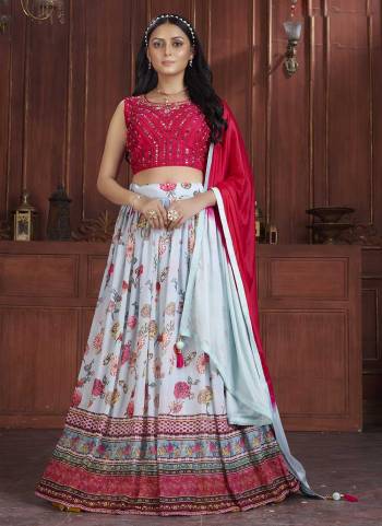 Grab These Designer Looking Lehenga in All Over Fine Colored.These Lehenga And Blouse Are Fabricated On Georgette Pair With Net Dupatta.Its Beautified With Heavy Designer Work.