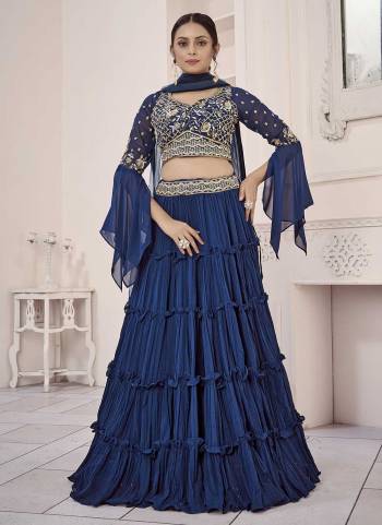 Grab These Designer Looking Lehenga in All Over Fine Colored.These Lehenga And Blouse Are Fabricated On Georgette Pair With Net Dupatta.Its Beautified With Heavy Designer Work.