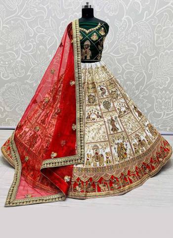 For A Designer Look,Grab These Lehenga Choli in All Over Fine Colored.These Lehenga And Blouse Are Fabricated On Silk Pair With Soft Net Dupatta.Its Beautified With Heavy Designer Work.