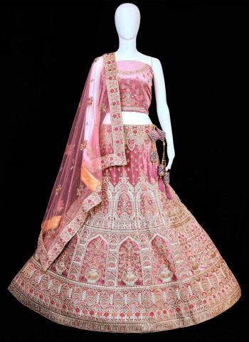 For A Designer Look,Grab These Lehenga Choli in Fine Colored Pair With Designer Blouse And Dupatta.These Lehenga And Blouse Are Fabricated On Velvet Pair With Soft Net Dupatta.Its Beautified With Designer Heavy Multy Embroidery Work.