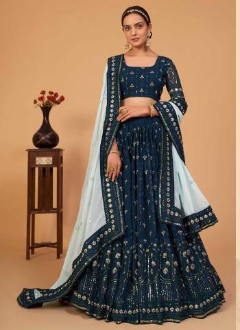 Grab These Designer Looking Lehenga in All Over Beautiful Colored.These Lehenga And Blouse Are Fabricated On Georgette Pair With Georgette Dupatta.its Beautified With Heavy Designer Work.