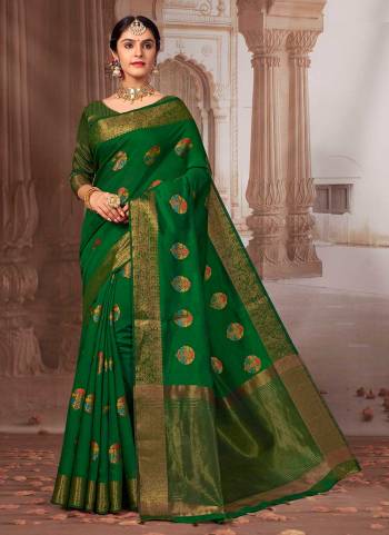 Grab These Beautiful Saree in All Over Same Colored.These Saree And Blouse Are Fabricated On Chanderi Cotton.Its Beautified With Heavy Wevon Designer Work.