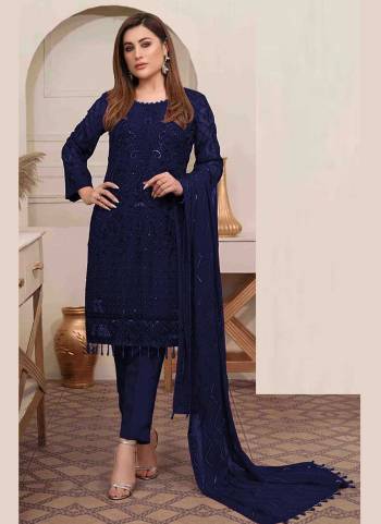 Grab These Beautiful Colored Suit Pair With Bottom And Dupatta.These Top is Fabricated On Georgette Pair With Santoon Bottom And Georgette Dupatta.Its Beautified With Heavy Designer Embroidery Work.