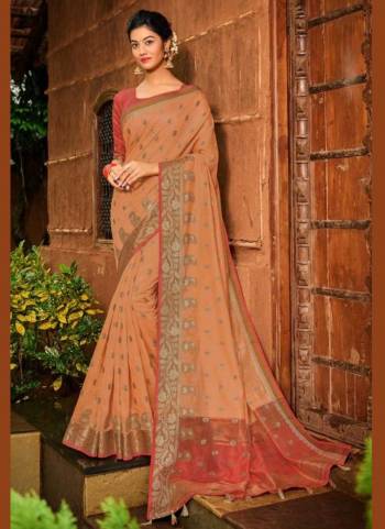 For A Different Look,Grab These Saree in All Over Fine Colored.These Saree And Blouse Are Fabricated On Chanderi Cotton.Its Beautified With Heavy Wevon Designer Work.