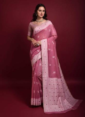 Grab These Saree in Fine Coored Pair With Blouse.These Saree And Blouse Are Fabricated On Art Silk.Its Beautified With Lucknowi Chikankari Wevon Designer Work.